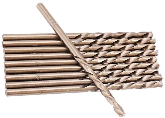 Set di trapani per metallo, M35 cobalto HSS-CO per legno, acciaio inossidabile, ghisa - 3,5 mm
