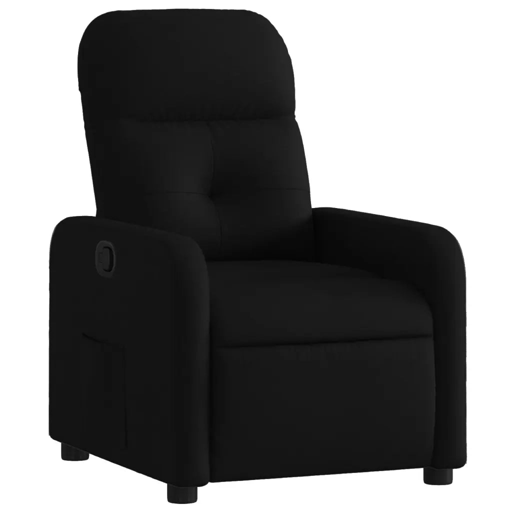 Divano Sedia-Poltrona Reclinabile in Tessuto Nero 290939