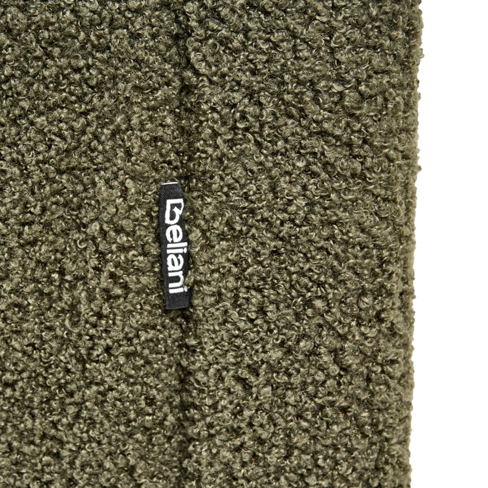 Letto matrimoniale in bouclé verde scuro con rete a doghe 140 x 200 cm stile moderno