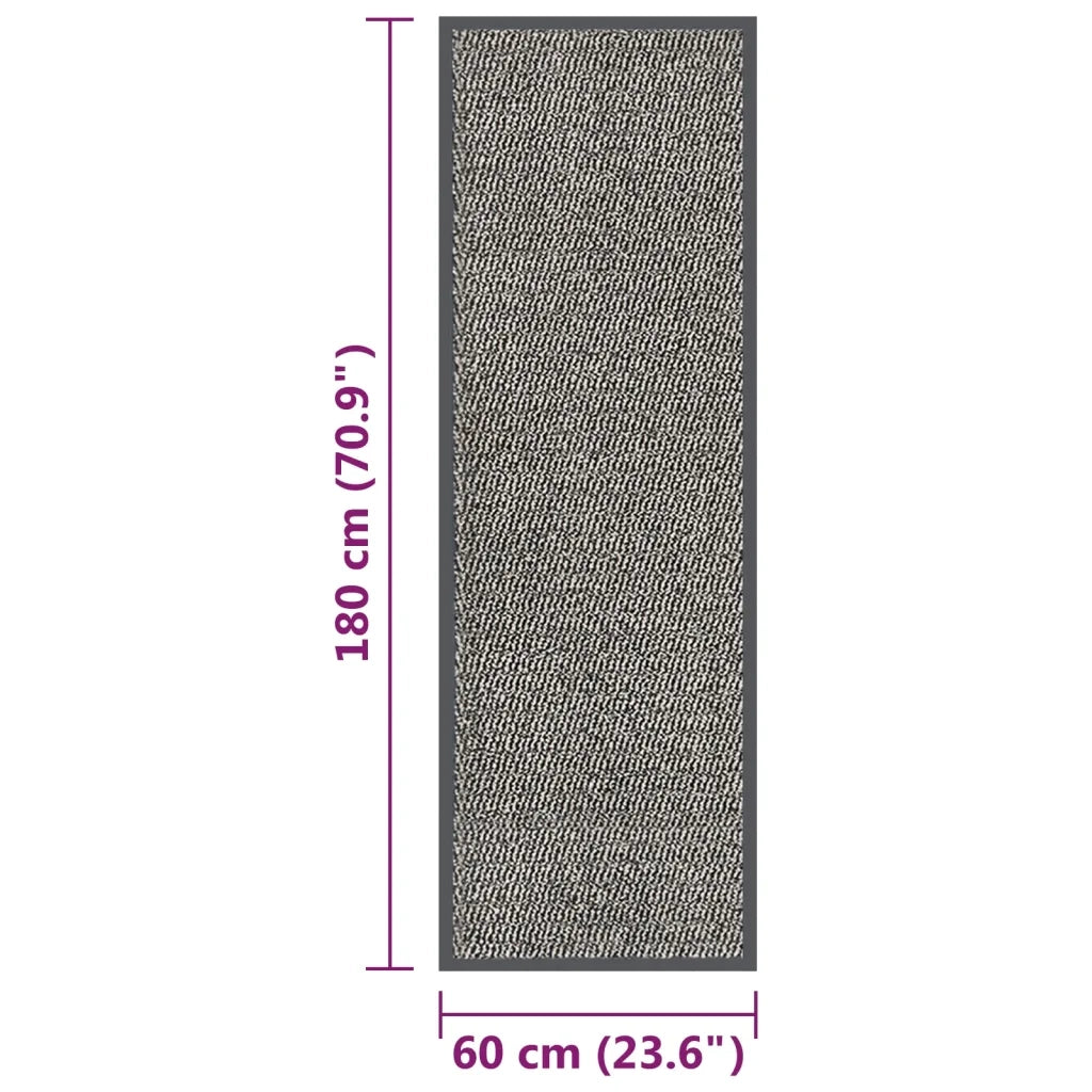 Zerbino | Tappetino Trapuntato 60x180 cm Marrone Chiaro