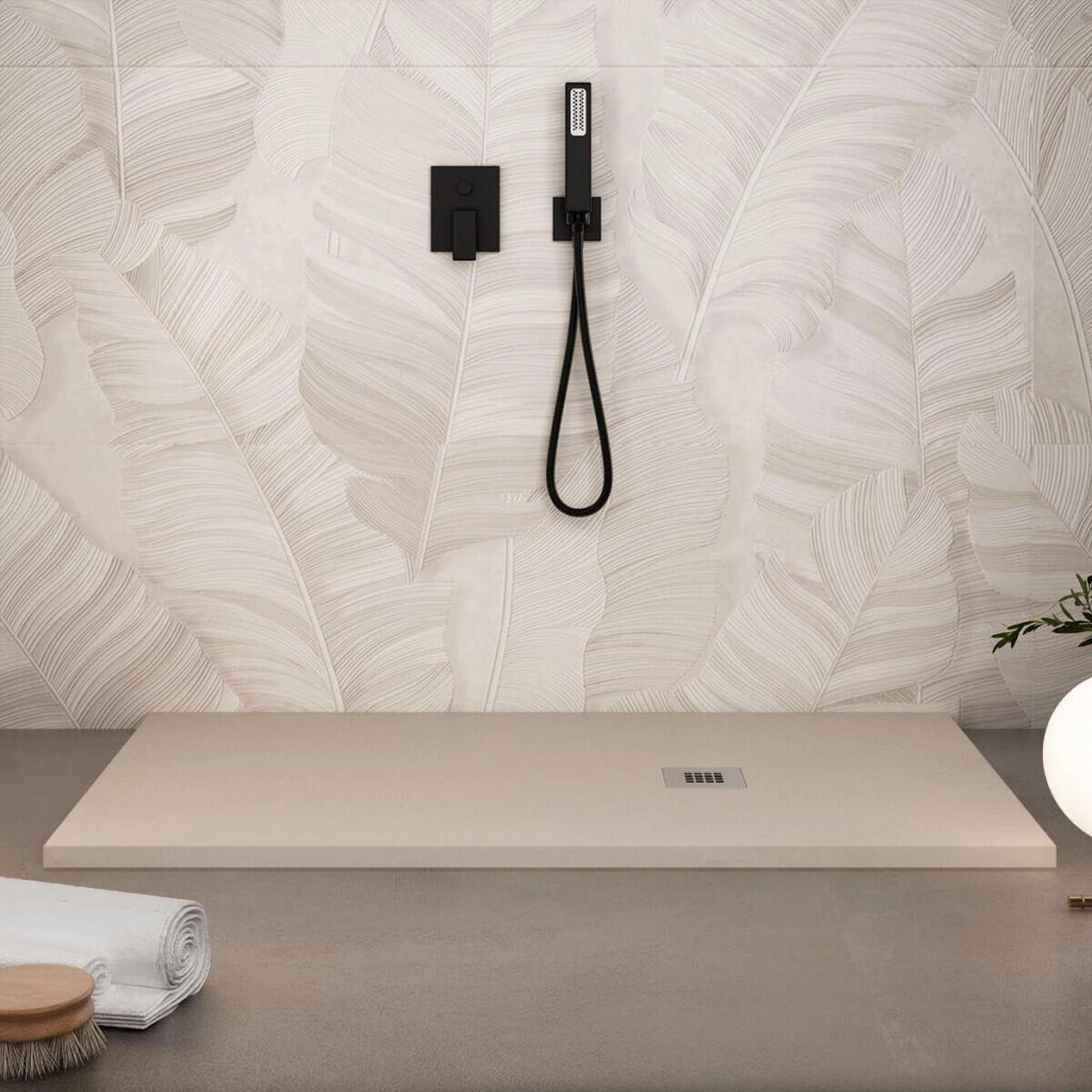 Piatto Doccia in Pietra 75x130 cm Bonussi Ardesia Everest Crema