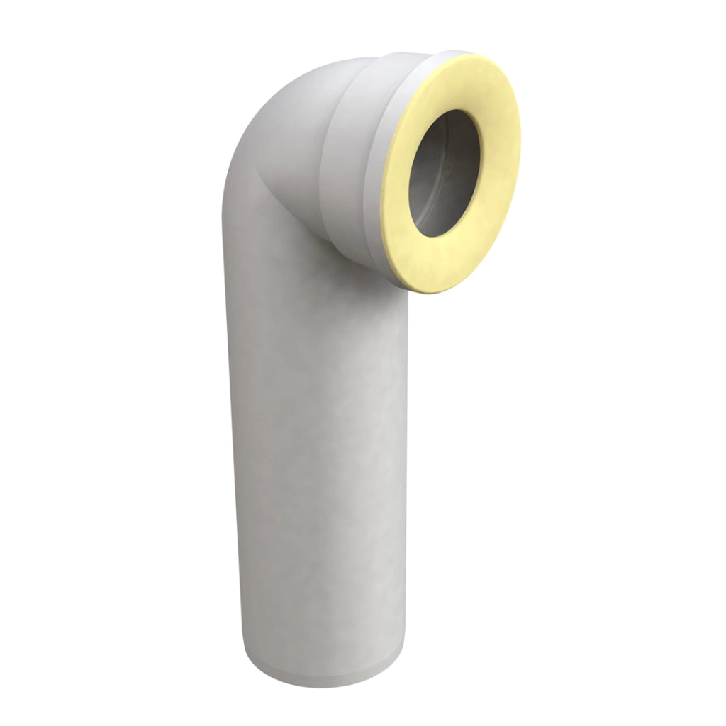 CURVA A 90  ° PER VASI WC- Scarico D. 90  mm- BONOM- pezzi 1