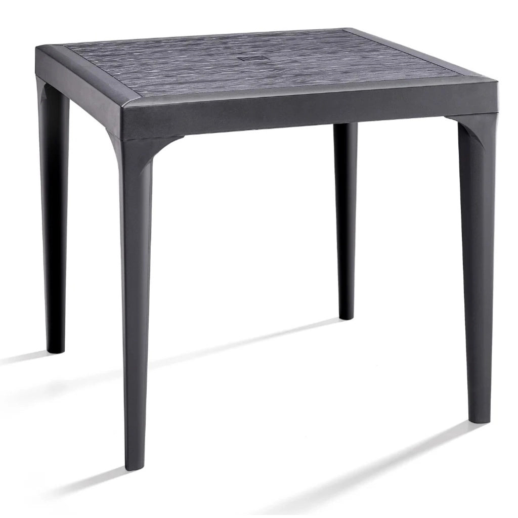 TAVOLO MALMO 80X80XH74CM GRAFITE EFFETTO LEGNO
