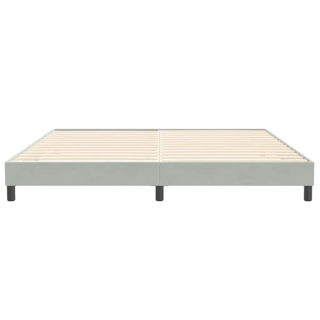 Giroletto senza Materasso Grigio Chiaro 200x210 cm Velluto