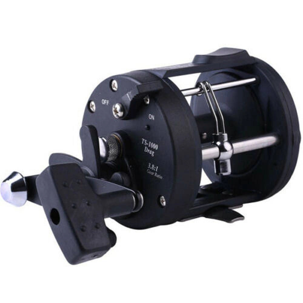 Trade Shop - Mulinello Da Pesca A Traina Tamburo Per Acqua Salata Mano Destra Tssd 4000l -