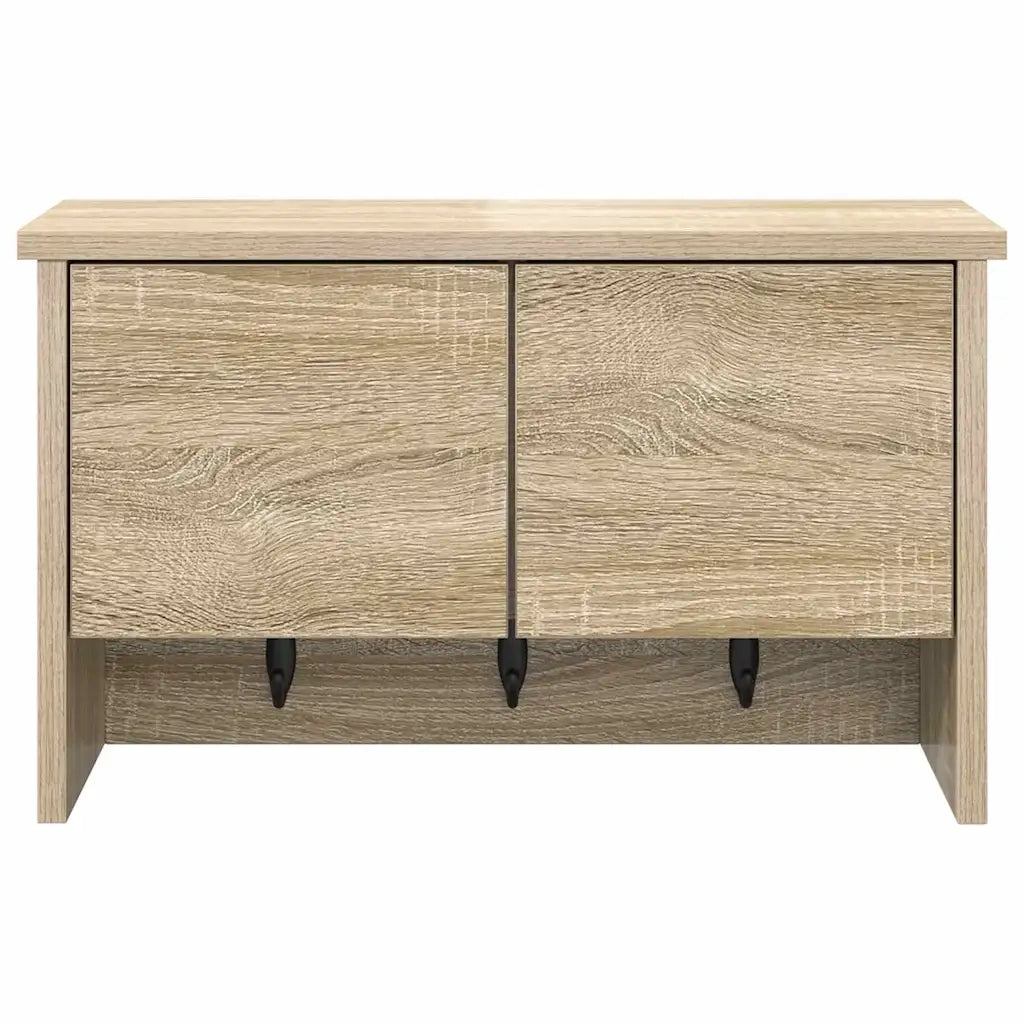Appendiabiti a muro con porta Rovere Sonoma 50 x 20 x 30 cm CFW8071004