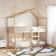 Letto a Castello senza Materasso 90x200cm Massello Pino 3282039