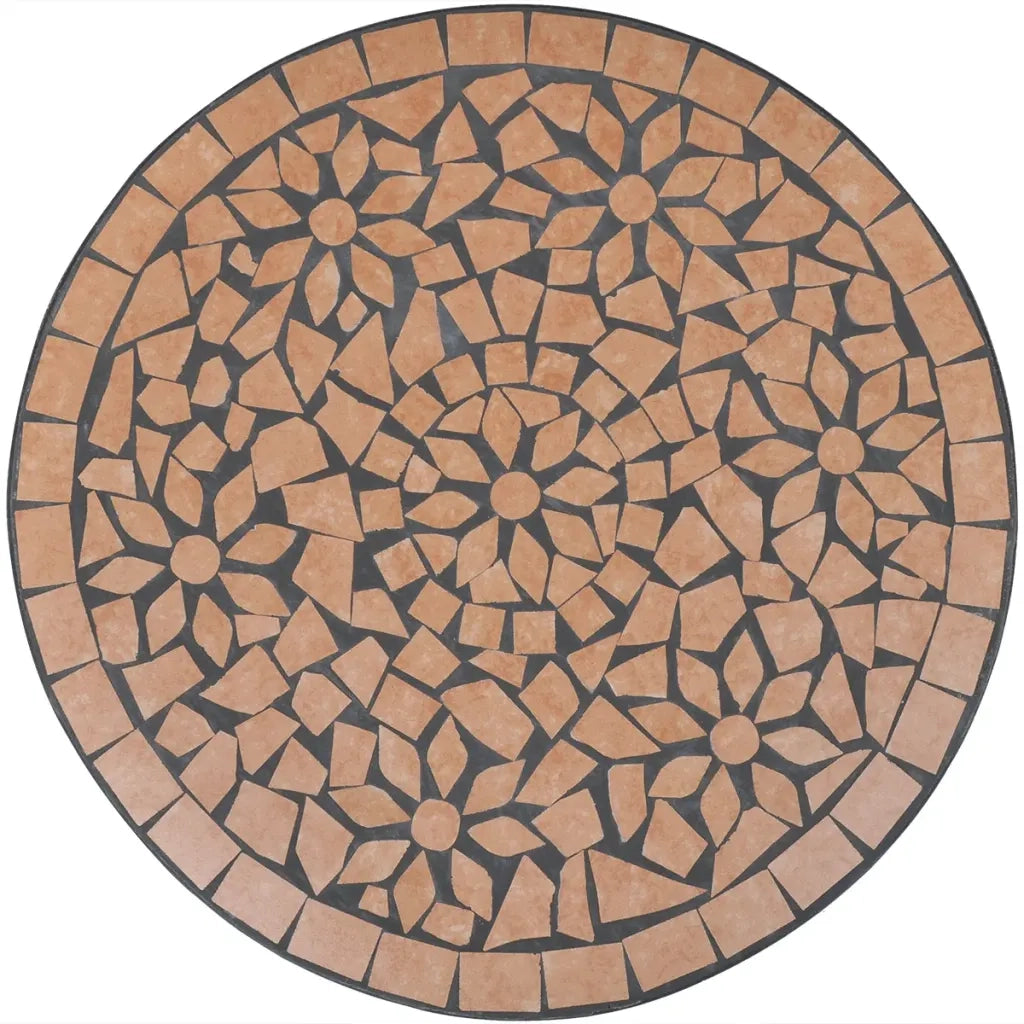 Set da Bistrot 3 pz in Piastrelle di Ceramica Terracotta 271770