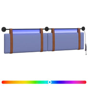 Testiera | Testata sospesa Con luce LED Blu jeans PU Antico