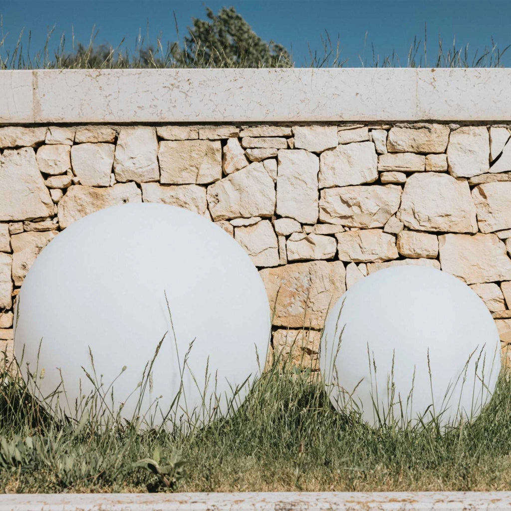 Lampada sfera luminosa da giardino Ø 40 cm Luce Verde con Cavo mod. Hoop
