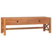 Mobile TV multimediale scaffale TV credenza mobile TV sala da pranzo soggiorno camera da letto 140 x 40 x 45 cm legno di teak marrone 02_0025939