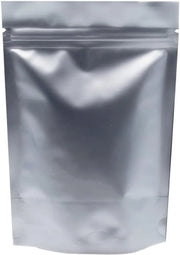 100 confezioni di sacchetti di stoccaggio in alluminio Mylar per stand-up con chiusura a zip - conservazione dell'odore per caffè, semi, fiori, tè - 14 x 20 cm
