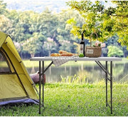 Tavolo da picnic tavolo da campeggio pieghevole in alluminio, tavolo da parete tavolo da balcone 60 x 122 x 48 cm