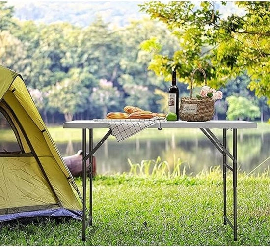 Tavolo da picnic tavolo da campeggio pieghevole in alluminio, tavolo da parete tavolo da balcone 60 x 122 x 48 cm