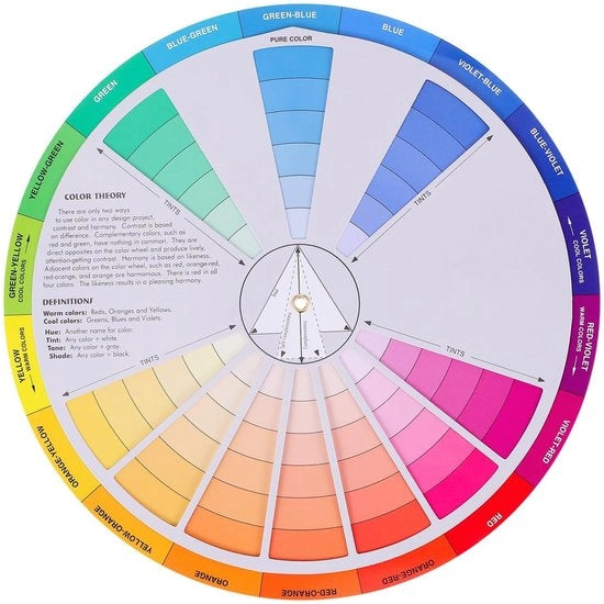 Guida ai Colori - Teoria dei Colori - Clessidra dei Colori - Pittura - Unghie - Progetto Industriale - Circonferenza dei Colori