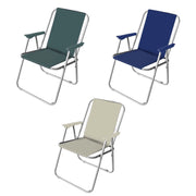 1 Pezzo Sedia da Giardino Pieghevole Relax Tela Pryntyl 3 Colori