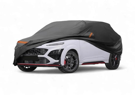 Autohoes Waterdicht per Hyundai Kona 2017-2023 - Ademend - Evasione Stoviglie/Neve/Foglie - Installazione Facile - Copertura Auto
