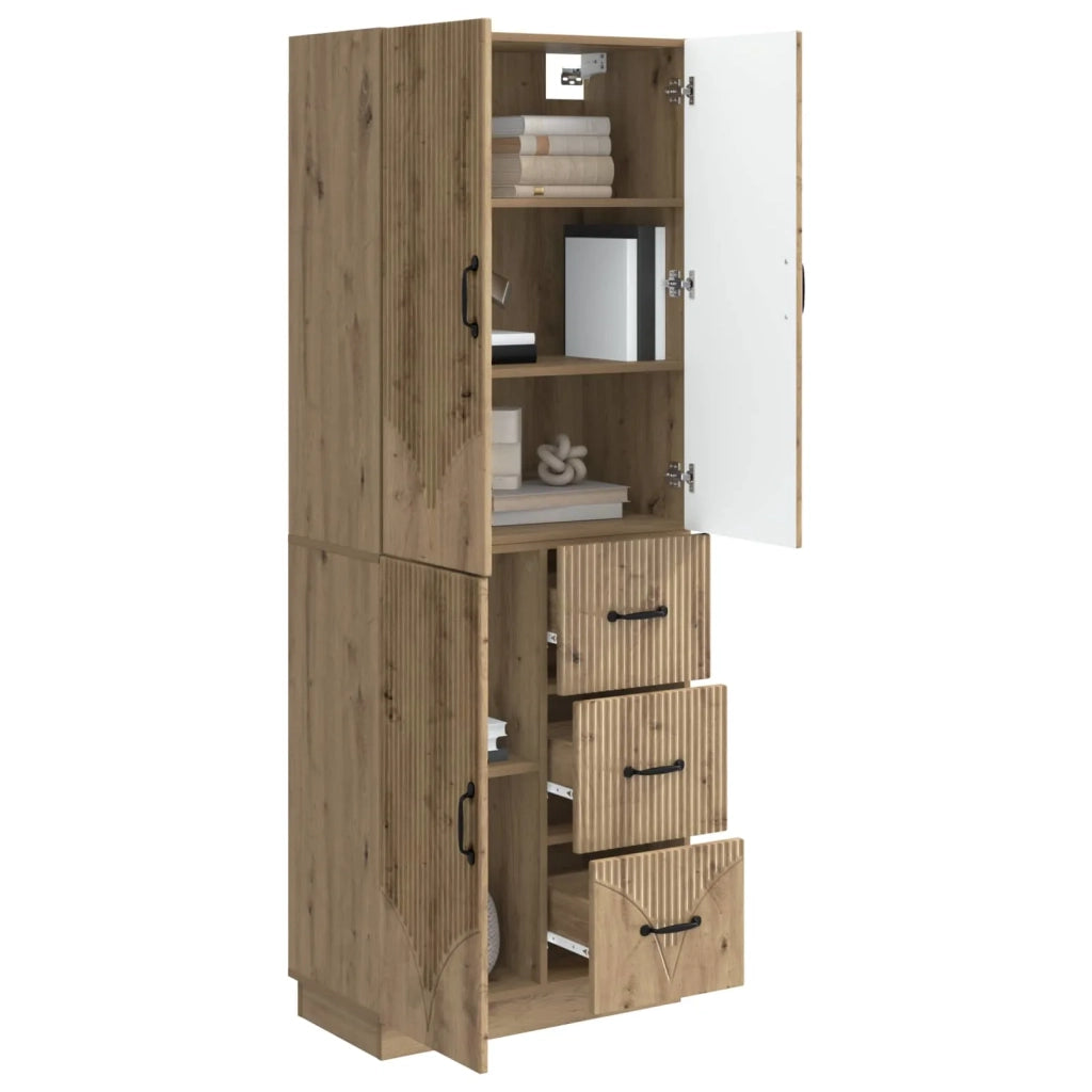 Set di armadi 2 pcs Rovere Artigianale Legno ingegnerizzato