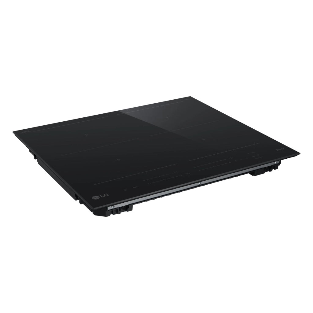 LG CBIZ2437B Piano cottura induzione 60cm, 7,4kW con limitatore, 4 zone, 2 flex, Wi-Fi