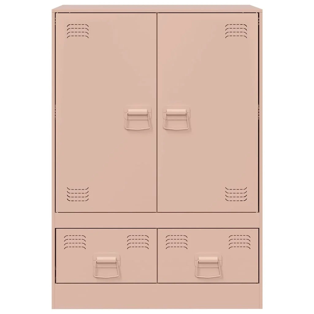 Credenza cassettiera cassettiera mobile contenitore organizer cucina soggiorno soggiorno alta 67 x 39 x 95 cm acciaio Rosa 02_0035157