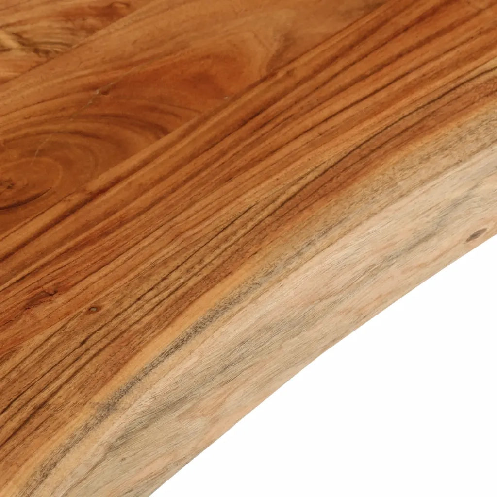 Piano Tavolo | Superficie Tavolo | Piano Scrivania 140x40x3,8 cm Rettangolare Legno Acacia Bordi Vivi
