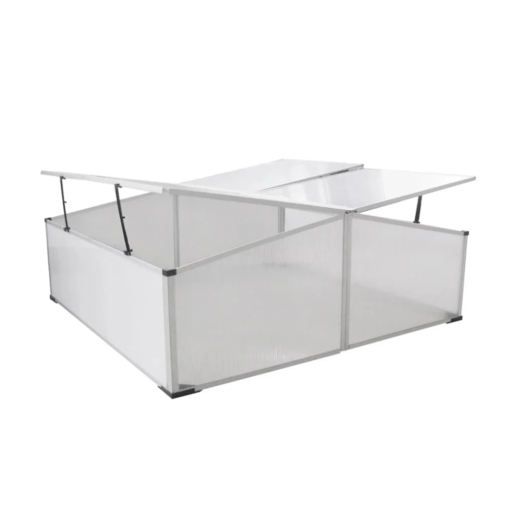 Tenda da serra per piante fiori e ortaggi con 4 coperchi 108 x 110 x 41 cm Trasparente 02_0044657