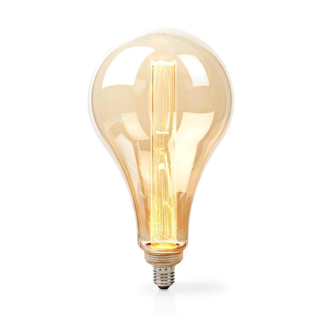Lampadina E27 LED a filamento 3,5W 120lm 1800K Dimmerabile Formato PS165 Retro Dorato Nedis