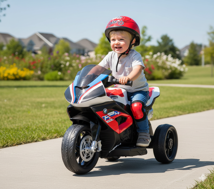 Moto Elettrica per Bambini 12V con Licenza BMW HP4 Sport 3R Rossa