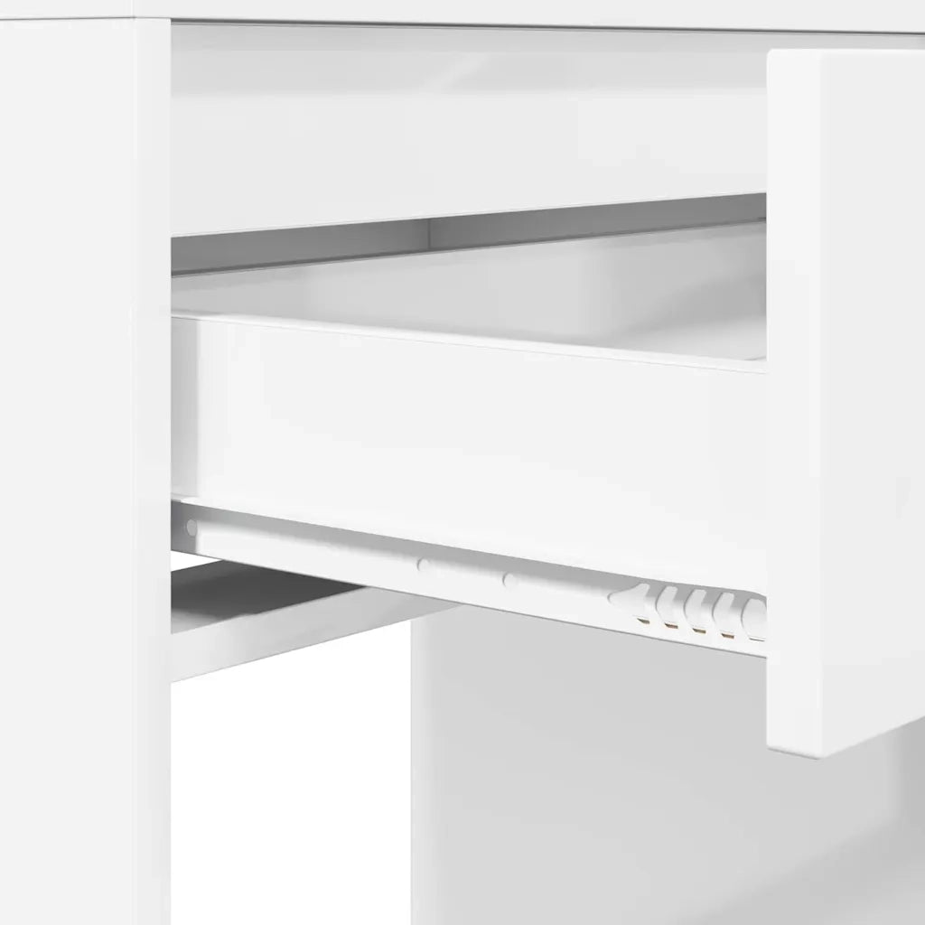 Tavoli da Trucco per Camera da Letto con cassetto Bianco Lucido 889001