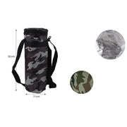 Trade Shop - Portabottiglia Termico Militare Borsa 1,5lt Caldo Freddo 11x32cm Escursioni 12816 -