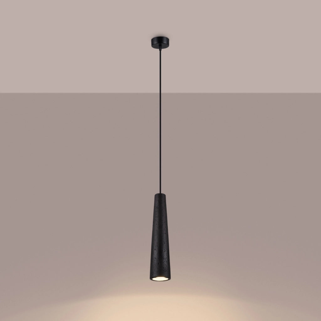 Lampada a sospensione industriale nera VOLTEA Pure Lume GU10 10W