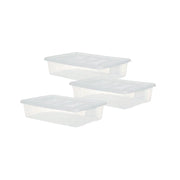 SET 3 PZ BOX CONTENITORE CON RUOTE DIMENSIONI 60X41X40CM E COPERCHIO AVIO