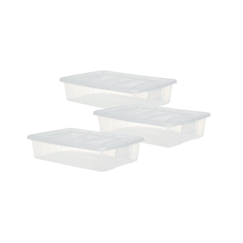 SET 3 PZ BOX CONTENITORE CON RUOTE DIMENSIONI 60X41X40CM E COPERCHIO AVIO