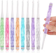 Set di aghi da cucire - 8 pezzi aghi da cucire leggeri in acrilico - design ergonomico in plastica - per viaggi - Diverse colori - per viaggiatori, principianti
