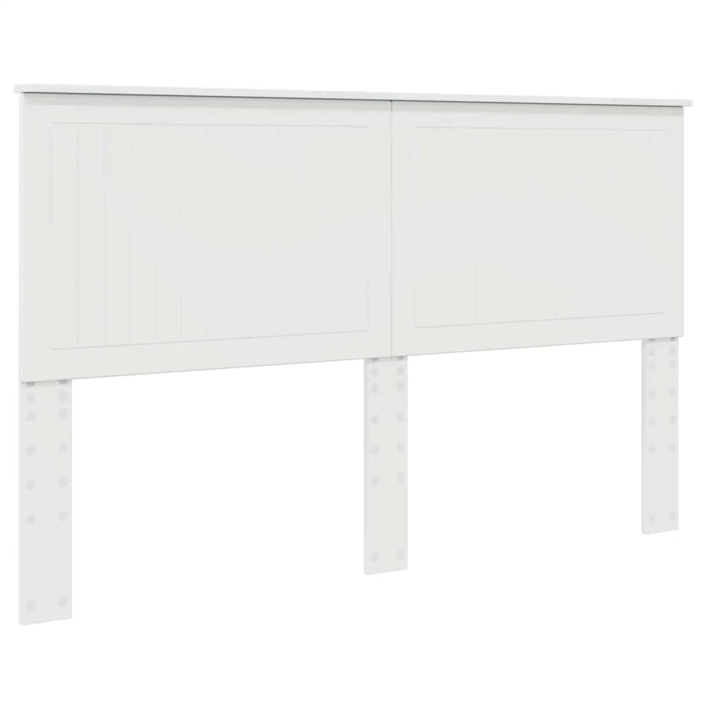 Testiera | Testata con Testiera | Testata Bianco Lucido 160 cm Legno multistrato