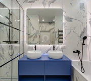 SPECCHIO QUADRATO DECORATIVO BAGNO CON RETROILLUMINAZIONE 4000k