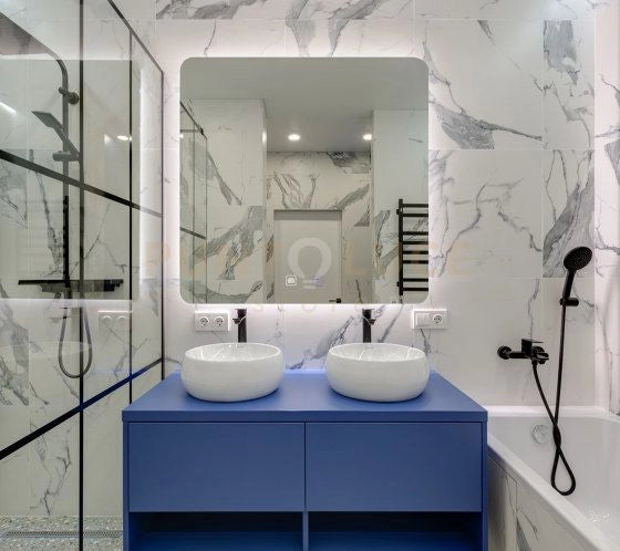 SPECCHIO QUADRATO DECORATIVO BAGNO CON RETROILLUMINAZIONE 4000k
