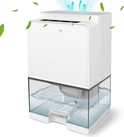 Deumidificatore per Casa - Deumidificatore - 1000ML - LED Elettrico - Assorbe Vapore - Portatile e Silenzioso per Camera da Letto - Bagno - Disidratazione Automatica/Spegnimento - Antischiumoso e Antivapore - Garage - Armadio