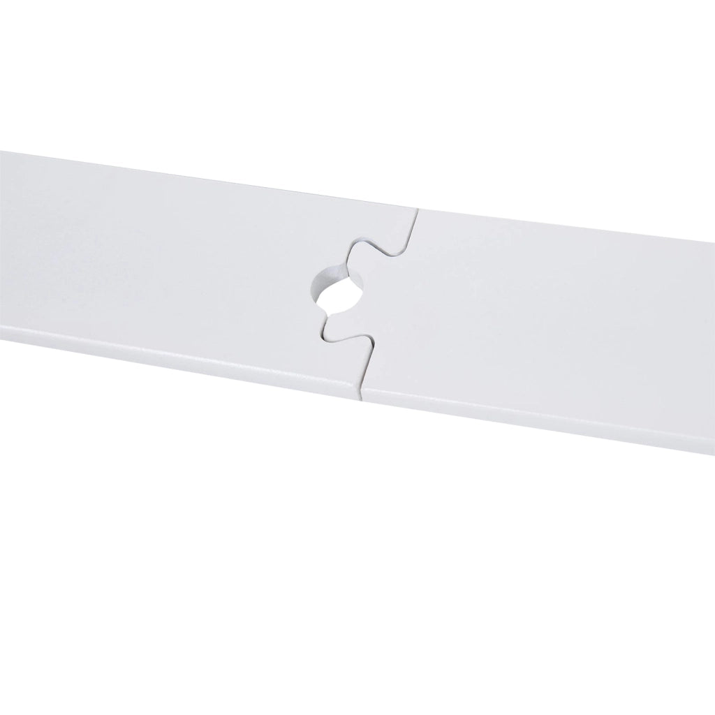 Kit per Porta Scorrevole con Binario 183 cm in Acciaio Bianco