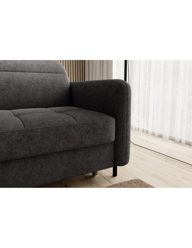 Divano ad angolo collezione GOUMSI colore Grigio scuro mélange