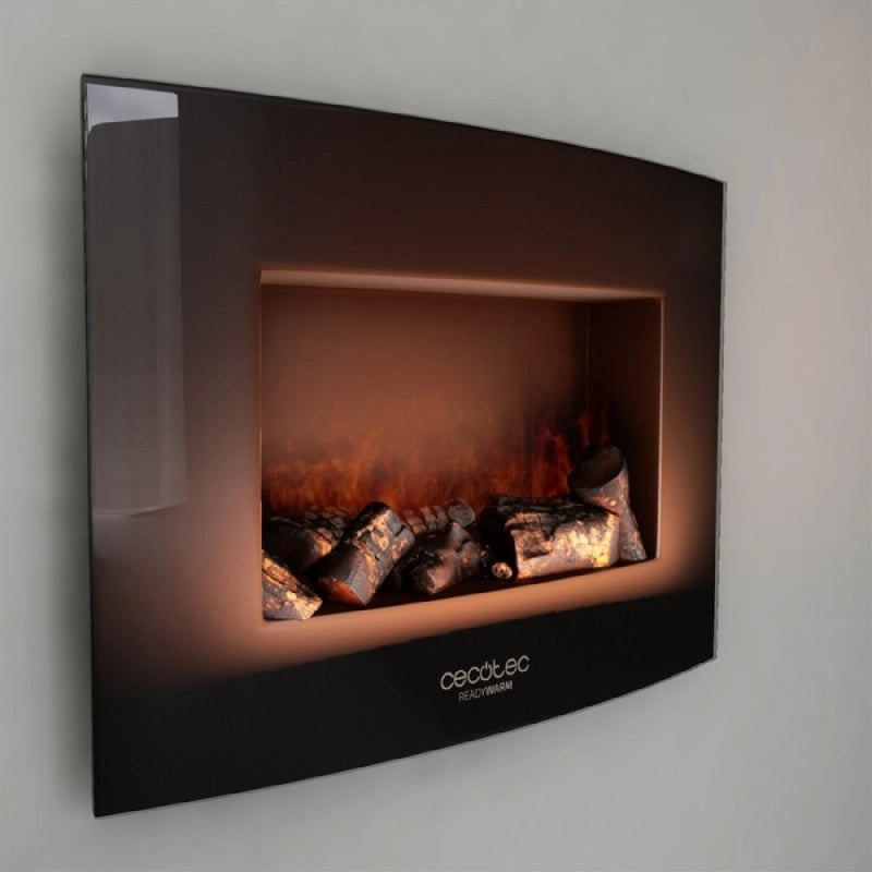 CECOTEC 05365 - Caminetto elettrico da parete Ready Warm 2200 Curved Flames