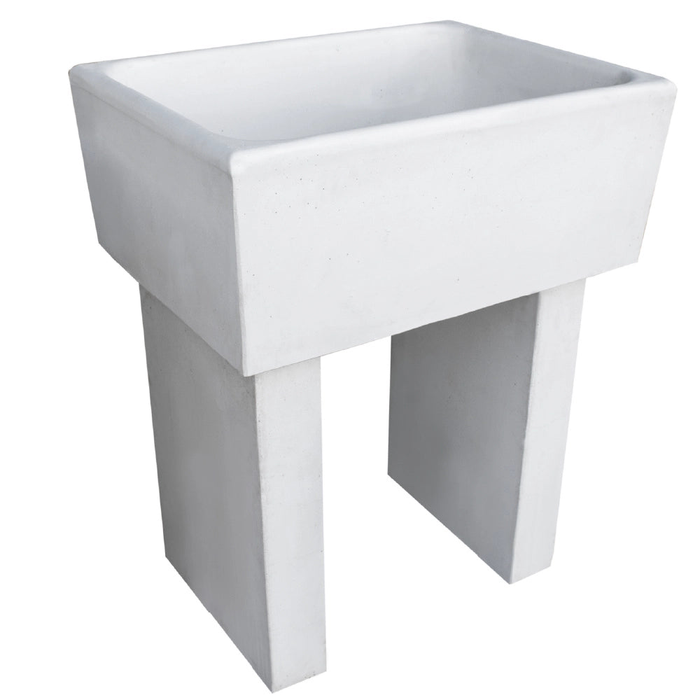 Pilozza calcestruzzo cemento serie ostuni 60 x 47 x h 30 cm con piedi