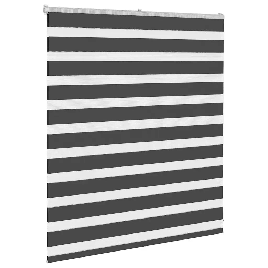 Tenda a Rullo Zebra Nero Larghezza Tessuto 130,9 cm Poliestere 4014216