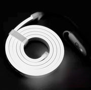 Luce a LED, 5V, regolazione dimmerabile senza finestra, luce a LED flessibile, illuminazione di ambiente, luce a LED, adatta per camera da letto, festa, decorazione di casa luce flessibile, luce bianca - 1 metro (3000K)