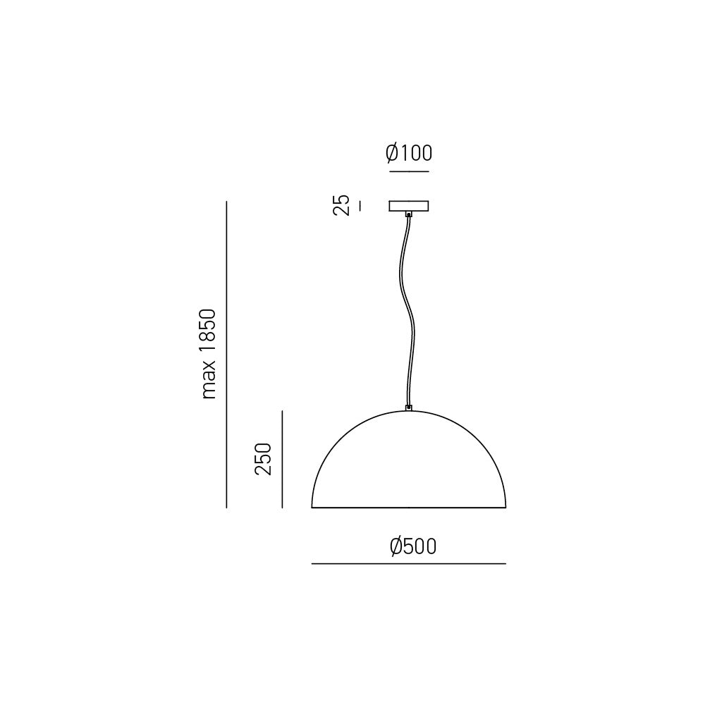 Bonella - Lampada a sospensione ottone 1XE27 max 1X60W IP20 - Lampada da soffitto con design moderno in alluminio - Attacco E27