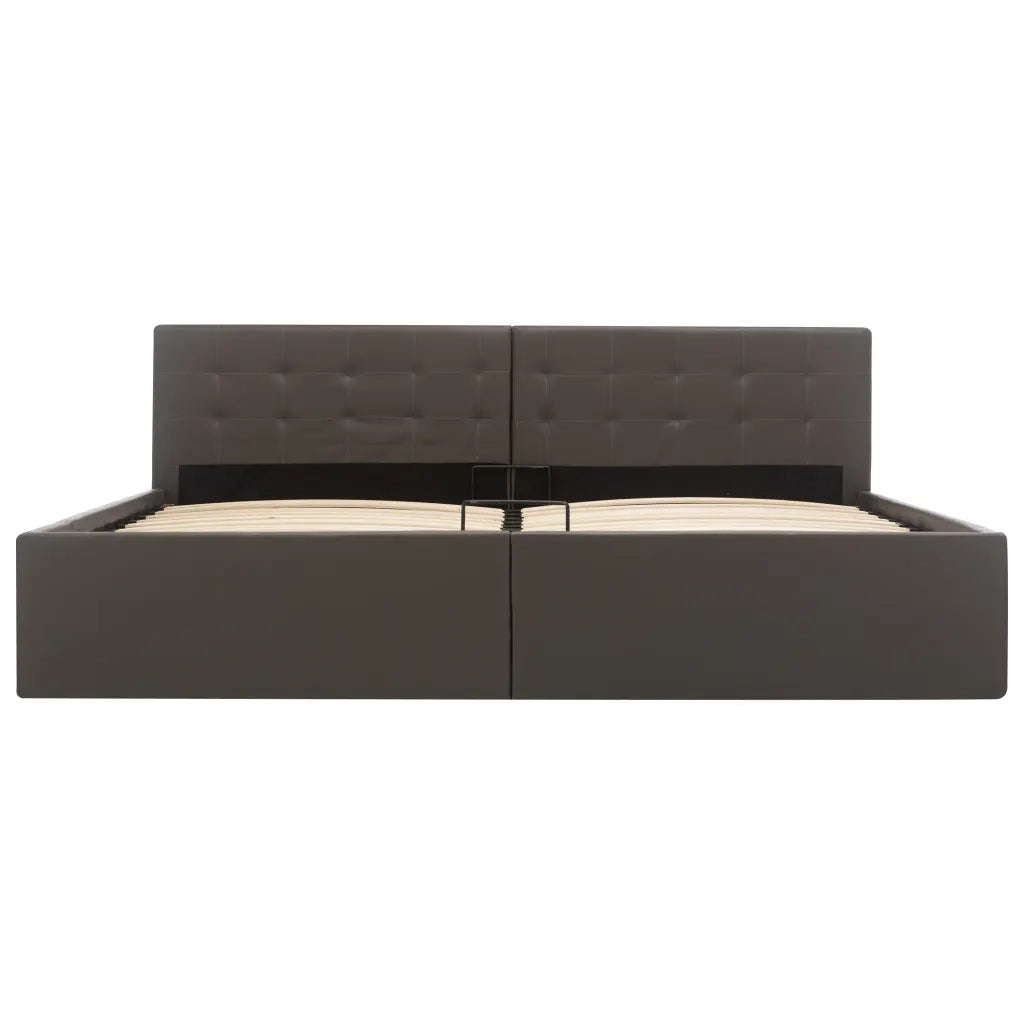 Giroletto Contenitore Idraulico Grigio Similpelle 180x200cm 285527