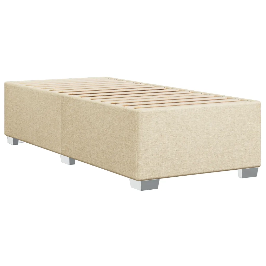 Giroletto senza Materasso Crema 80x200 cm in Tessuto