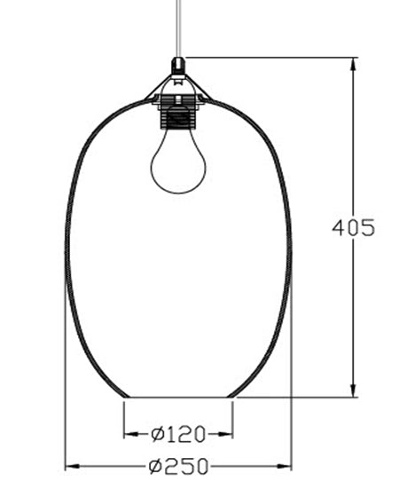Kit Luci sospensione in vetro soffiato Fumé E27 - Design moderno ed elegante per illuminazione d'interni, diametro 250mm, altezza 360mm, IP20