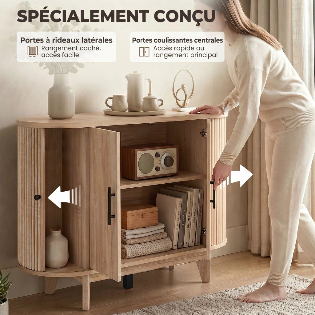 Credenza da soggiorno ¨C Xylo ¨C Quercia 90x40x76 cm