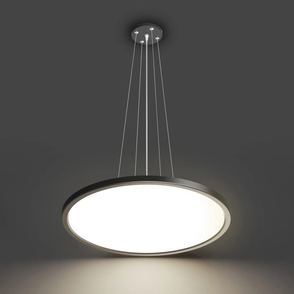 Sospensione Italux MANITO anello Ø48 nero/bianco LED 36W